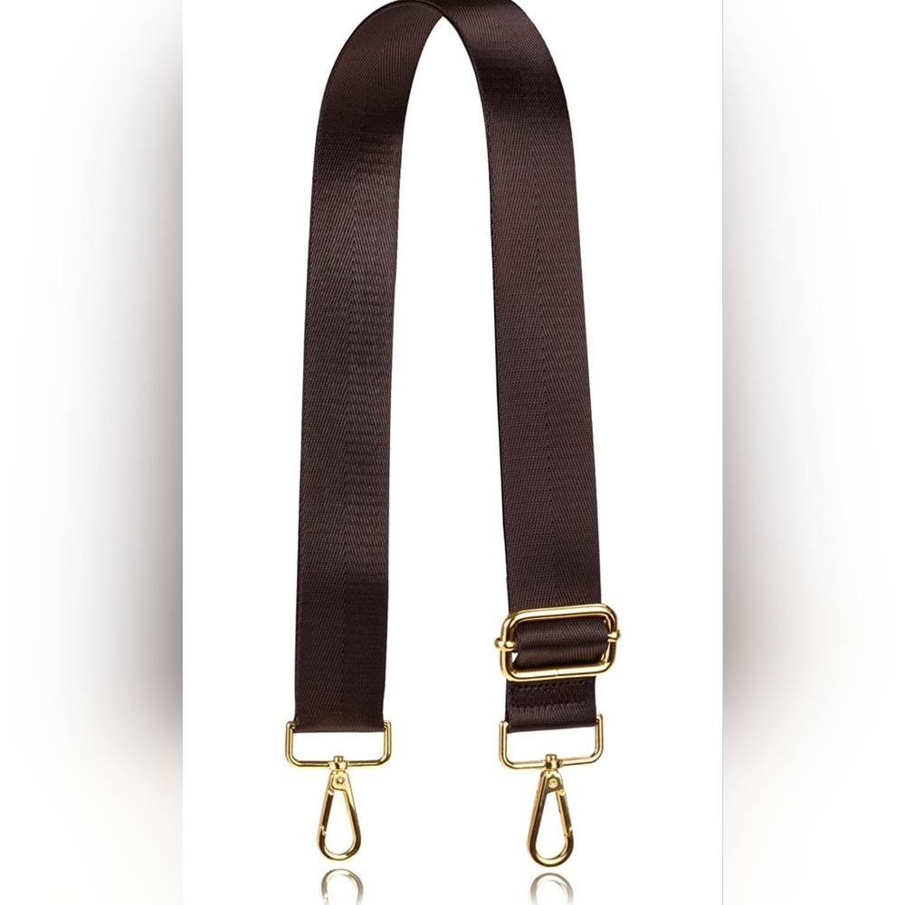 NWT dark brown purse strap